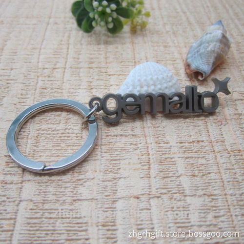 Leisure Key Chain Best Gift Custom Black Nickle Keyring